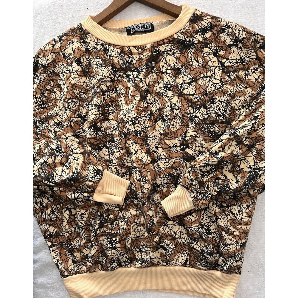 Vintage 1980s Sportego Sweatshirt Sleeve Crewneck Cropped Dolman Medium